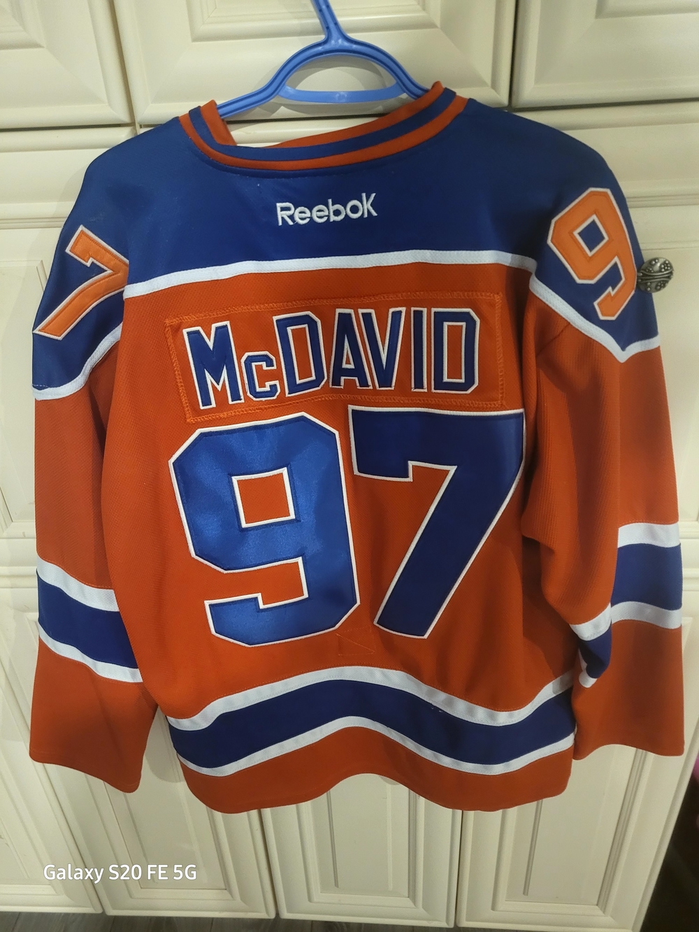 Reebok Connor McDavid Size 50 Hockey Jersey Edmonton Oilers Large
